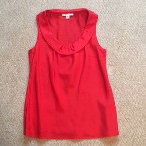 Banana Republic red silk top